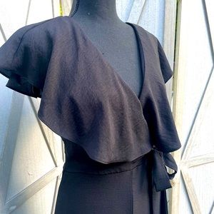 sleeveless black romper lulus